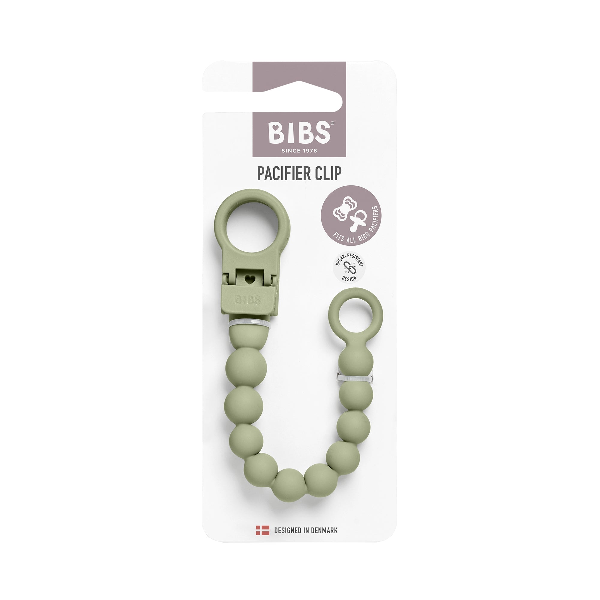 BIBS Speenkoord Beaded - Sage