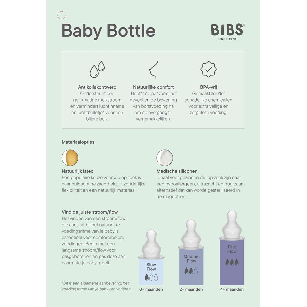 BIBS Babyfles - Ivory-