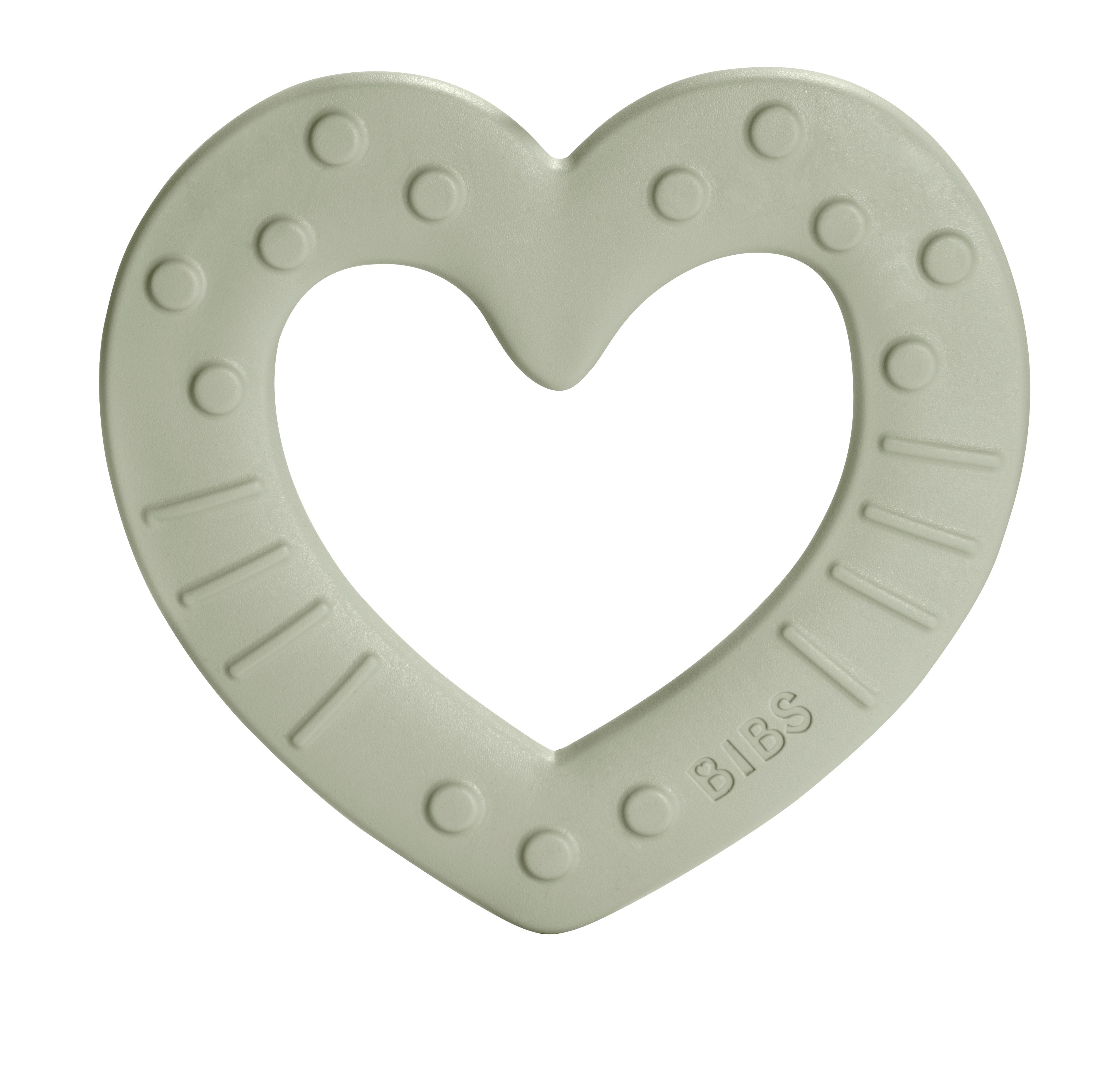 BIBS Bijtring Heart - Sage-