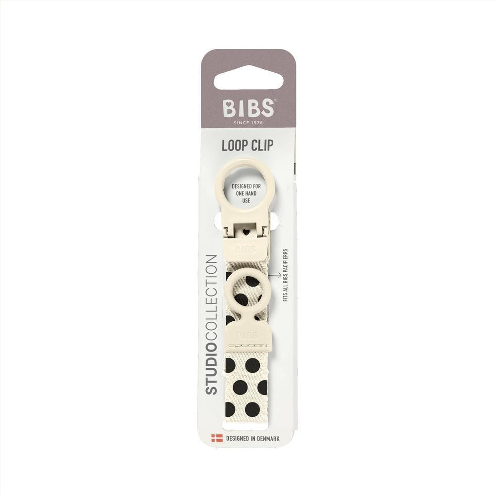 BIBS Speenkoord Loop Polka - Ivory/Black-