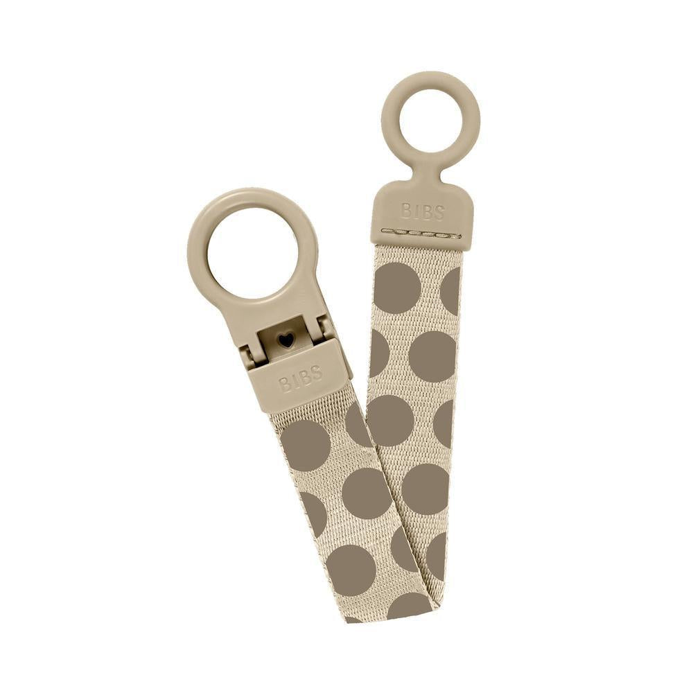 BIBS Speenkoord Loop Polka - Vanilla/Dark Oak-