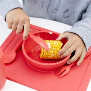 EZPZ Happy Bestek Set - Coral-