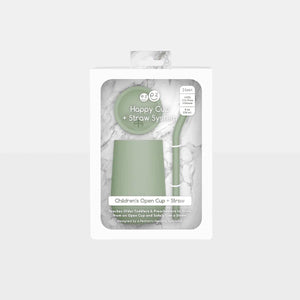 EZPZ Happy Cup + Straw Training System - Sage-
