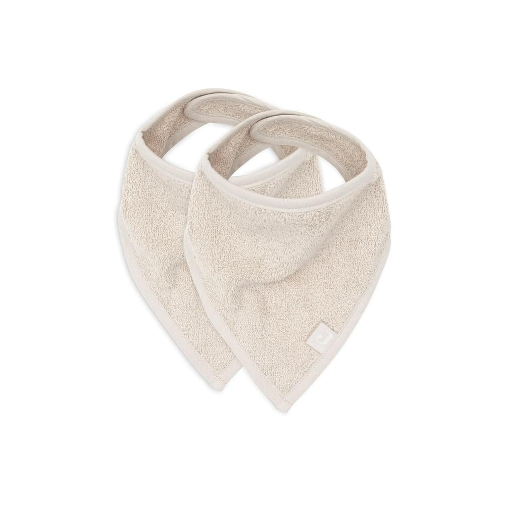 Jollein Bandana Slabbetje - Badstof Nougat 2-pack-
