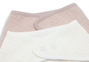 Jollein Bandana Slabbetje - Hydrofiel Wild Rose/Oatmeal 2-pack-