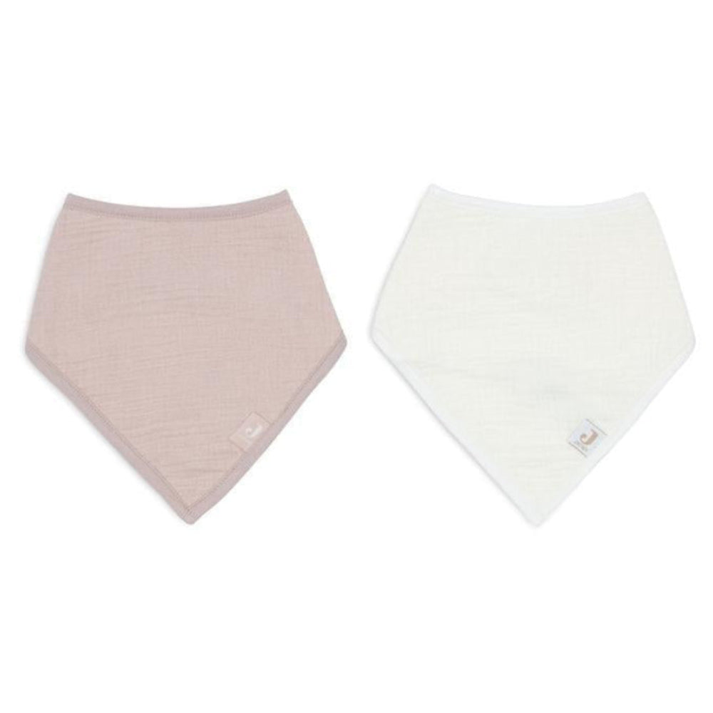 Jollein Bandana Slabbetje - Hydrofiel Wild Rose/Oatmeal 2-pack-