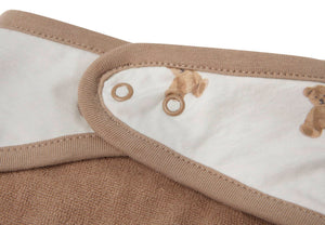 Jollein Bandana Slabbetje - Teddy Bear GOTS 2-pack-