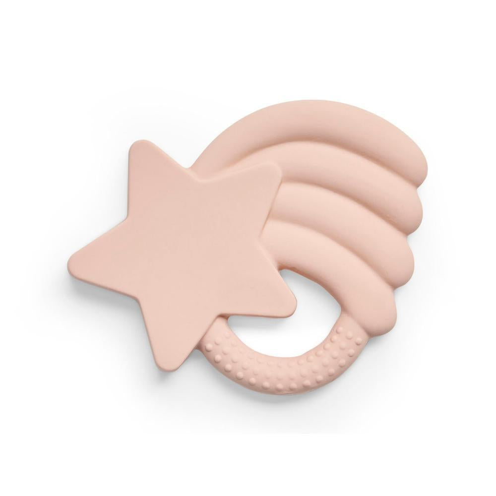 Jollein Bijtring Rubber Falling Star - Pale Pink-