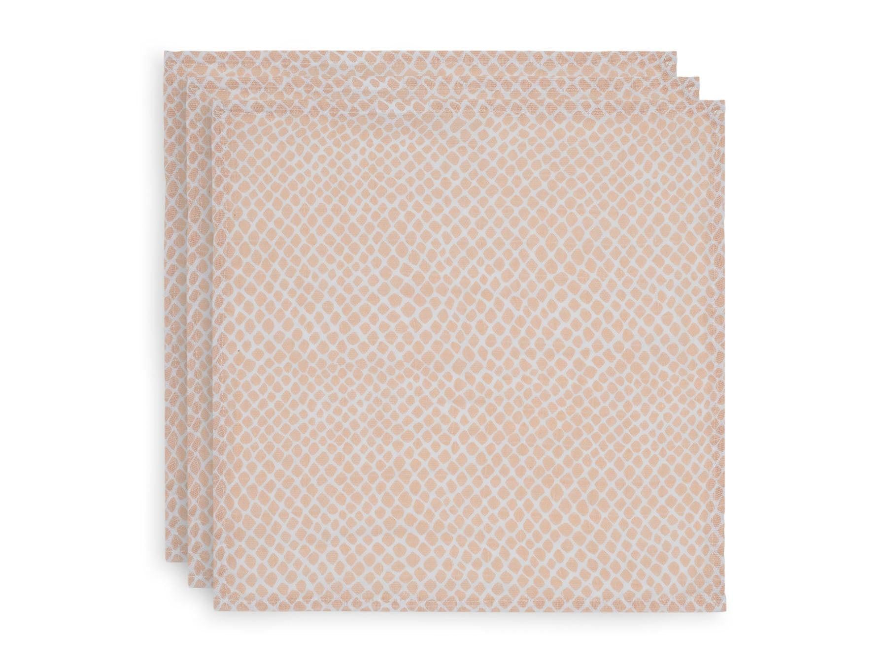Jollein Hydrofiel Monddoekje - Snake Pale Pink 3-pack-