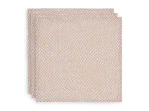 Jollein Hydrofiel Monddoekje - Snake Pale Pink 3-pack-