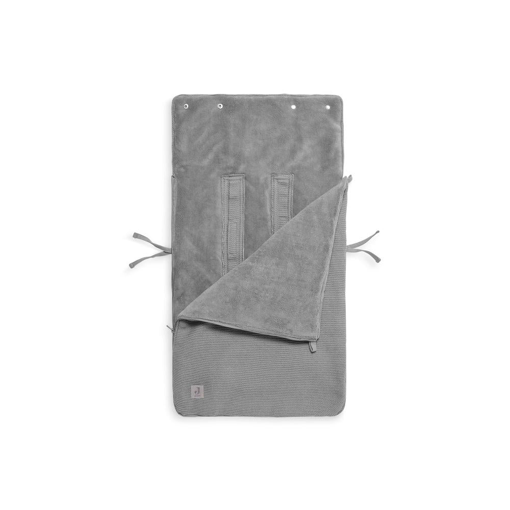 Jollein Voetenzak Basic Knit - Stone Grey-