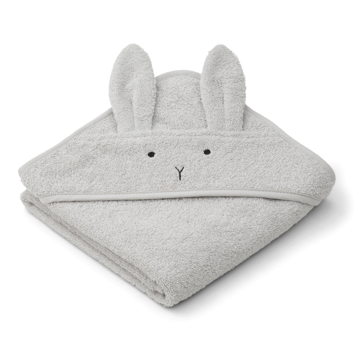 Liewood Hooded Towel - Rabbit Dumbo Grey-