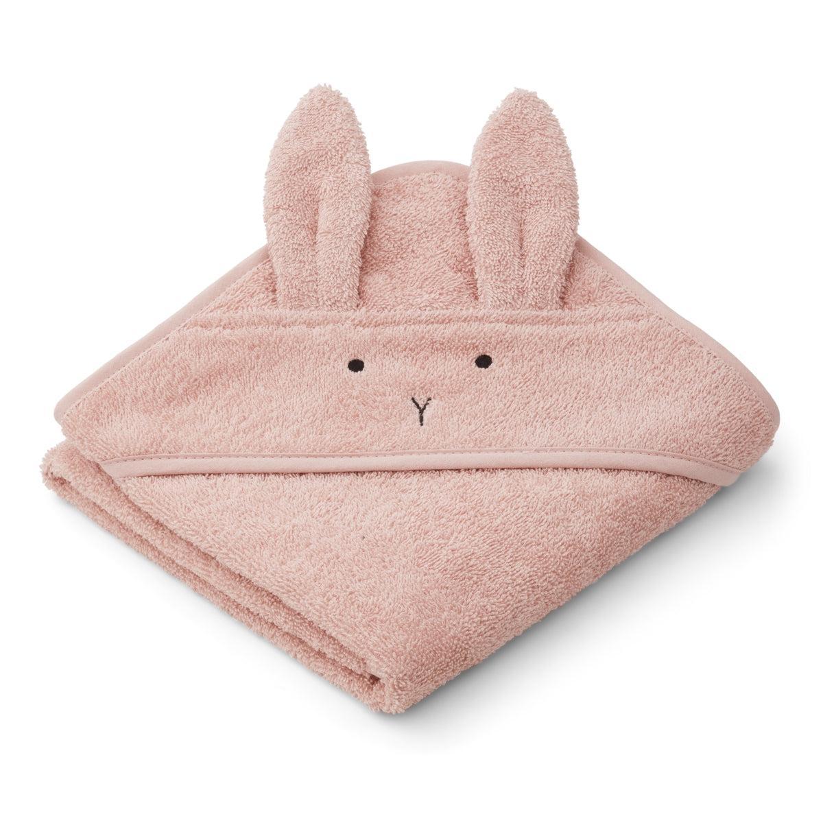 Liewood Hooded Towel - Rabbit Rose-