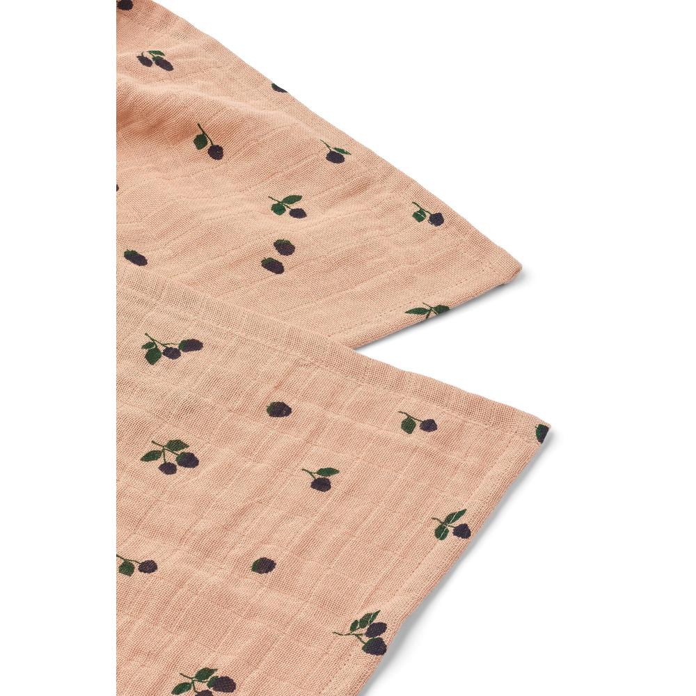 Liewood Hydrofiele (mond)doek - Berry 2-pack-