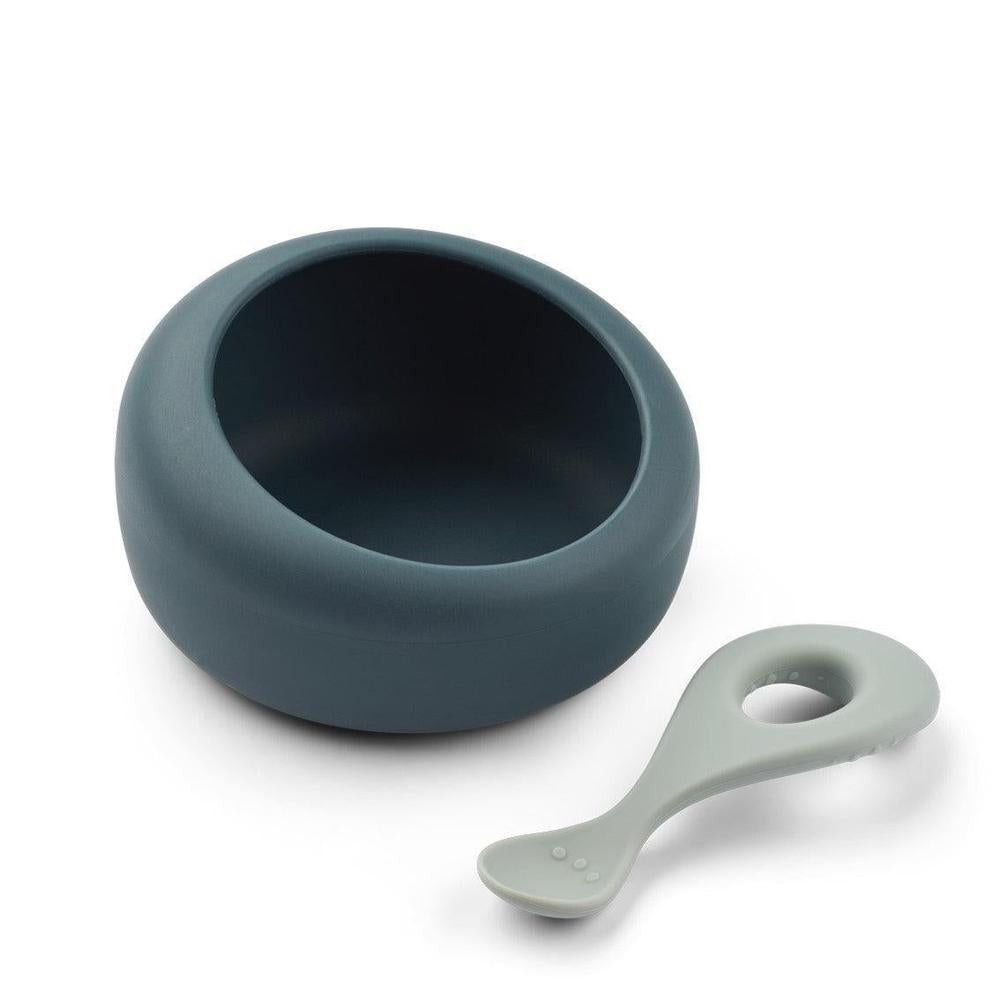 Liewood Sparia Kom met Lepel - Whale/Dove Blue-
