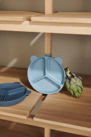 Liewood Stacy Bordjes Met Zuignap - Sea/Whale Blue 2-pack-