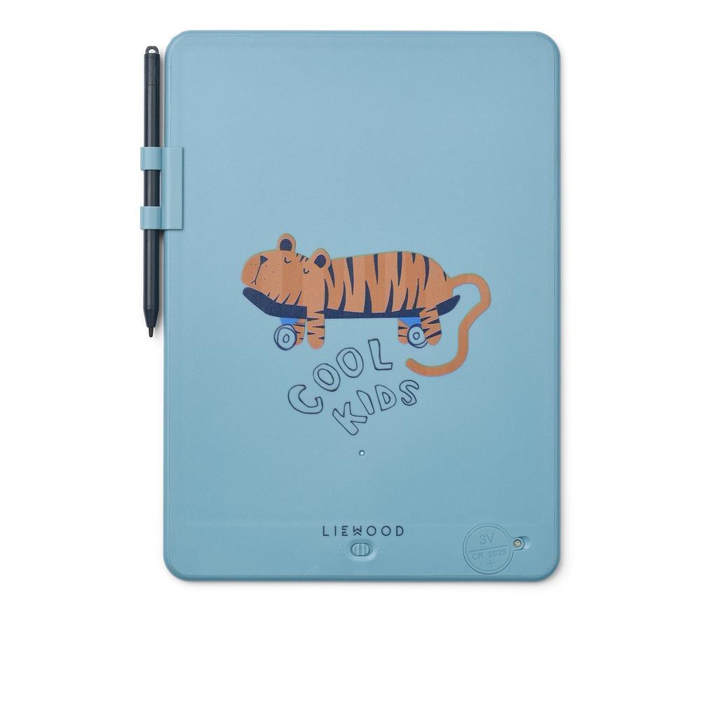Liewood Zora Magic Drawing Board - Tiger Beach Blue-