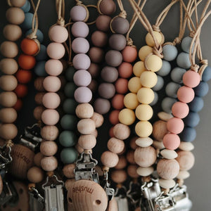 Mushie Speenkoord Eva - Cadet Blue-