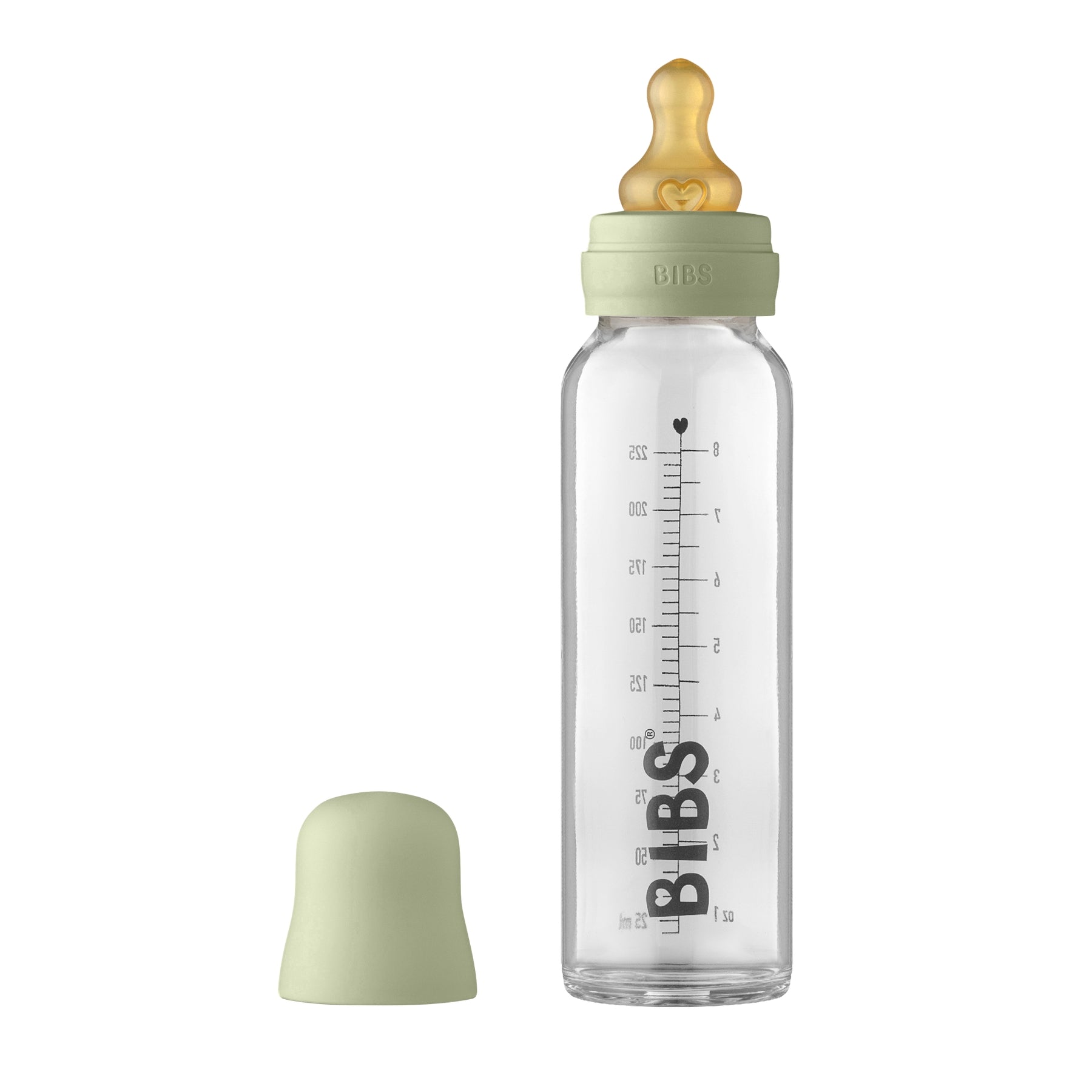 BIBS Glazen Fles - Sage