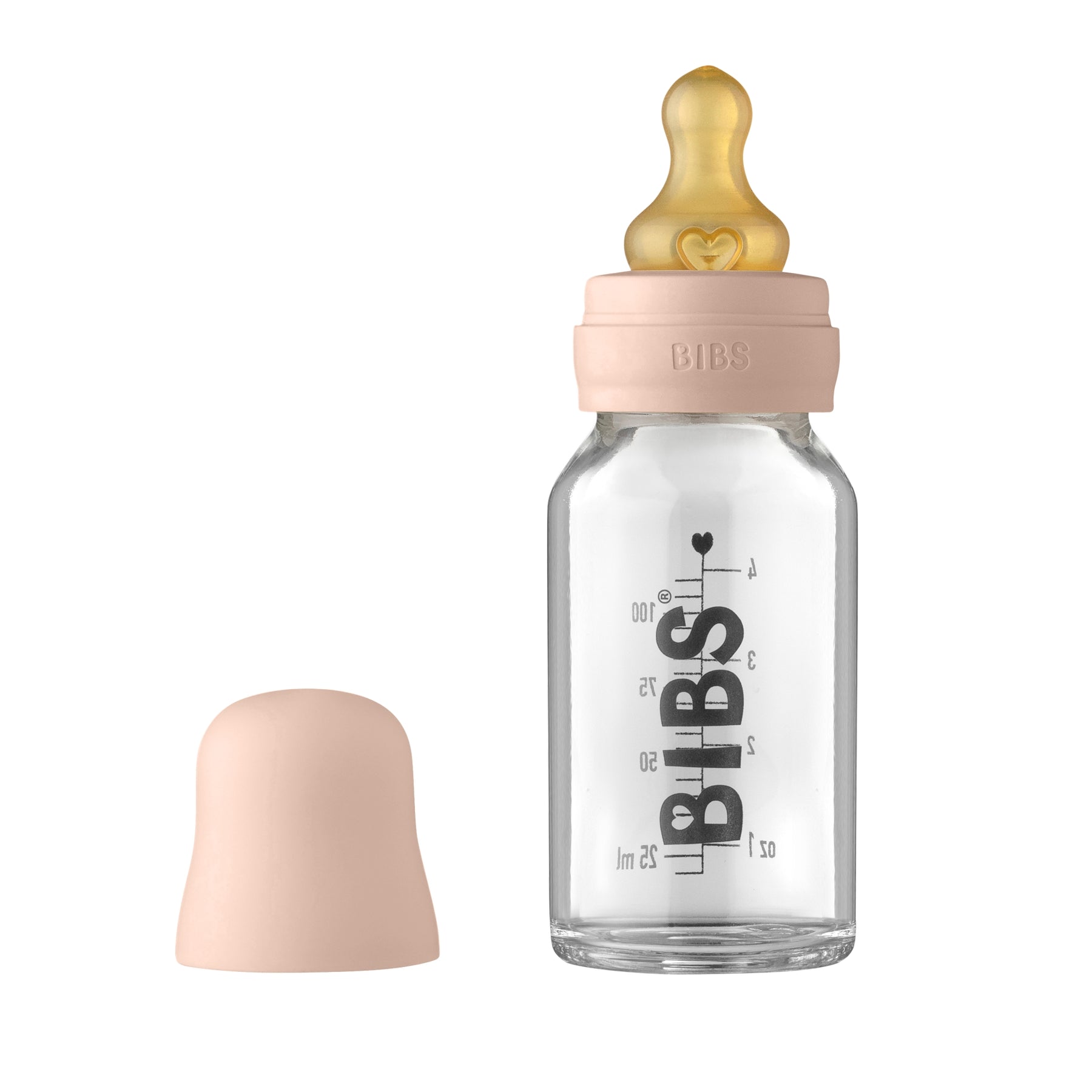 BIBS Glazen Fles - Blush