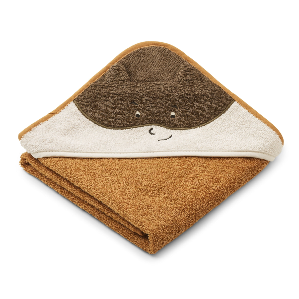 Liewood Hooded Towel - Superhero Caramel