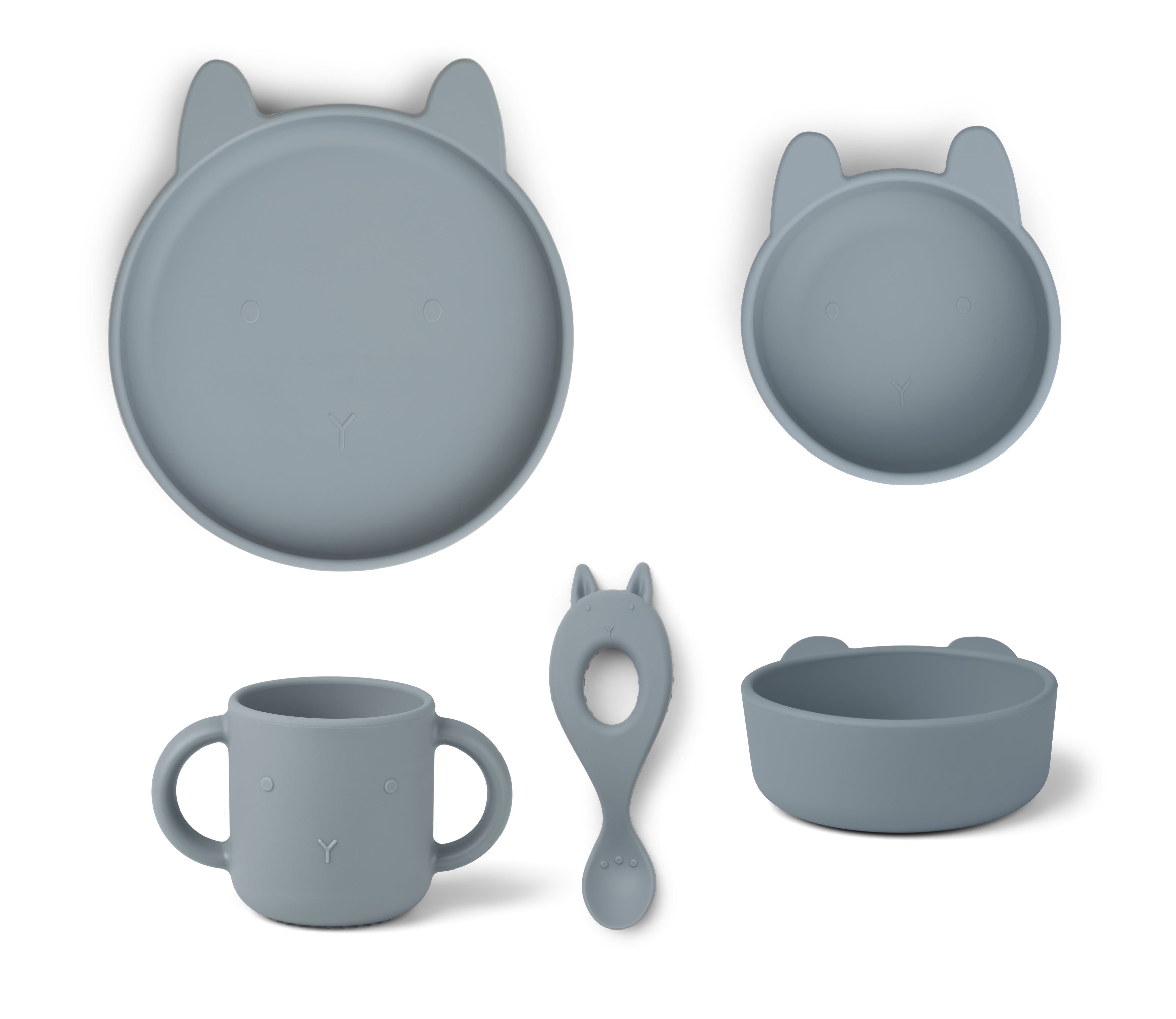 Liewood Vivi Siliconen Set - Rabbit Sea Blue