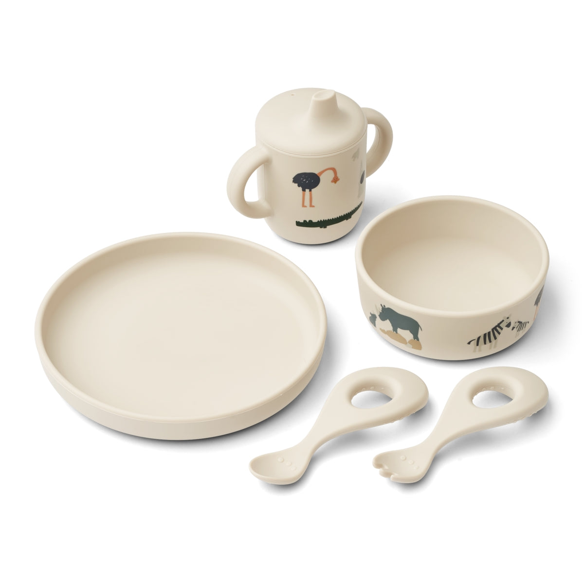 Liewood Ryle Printed Tableware Set - All Together