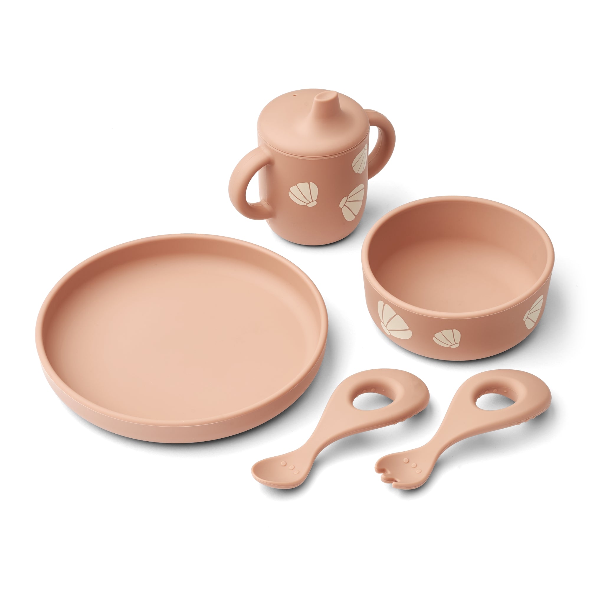 Liewood Ryle Printed Tableware Set - Shell Pale Tuscany