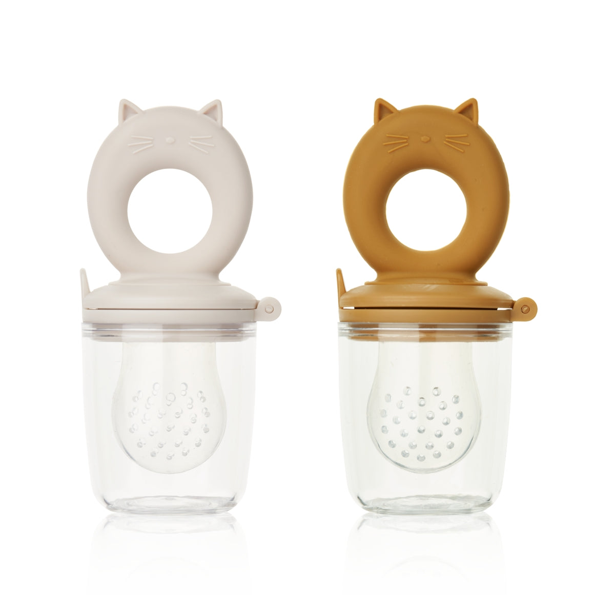 Liewood Miranda Food Feeder - Sandy/Golden Caramel 2-Pack