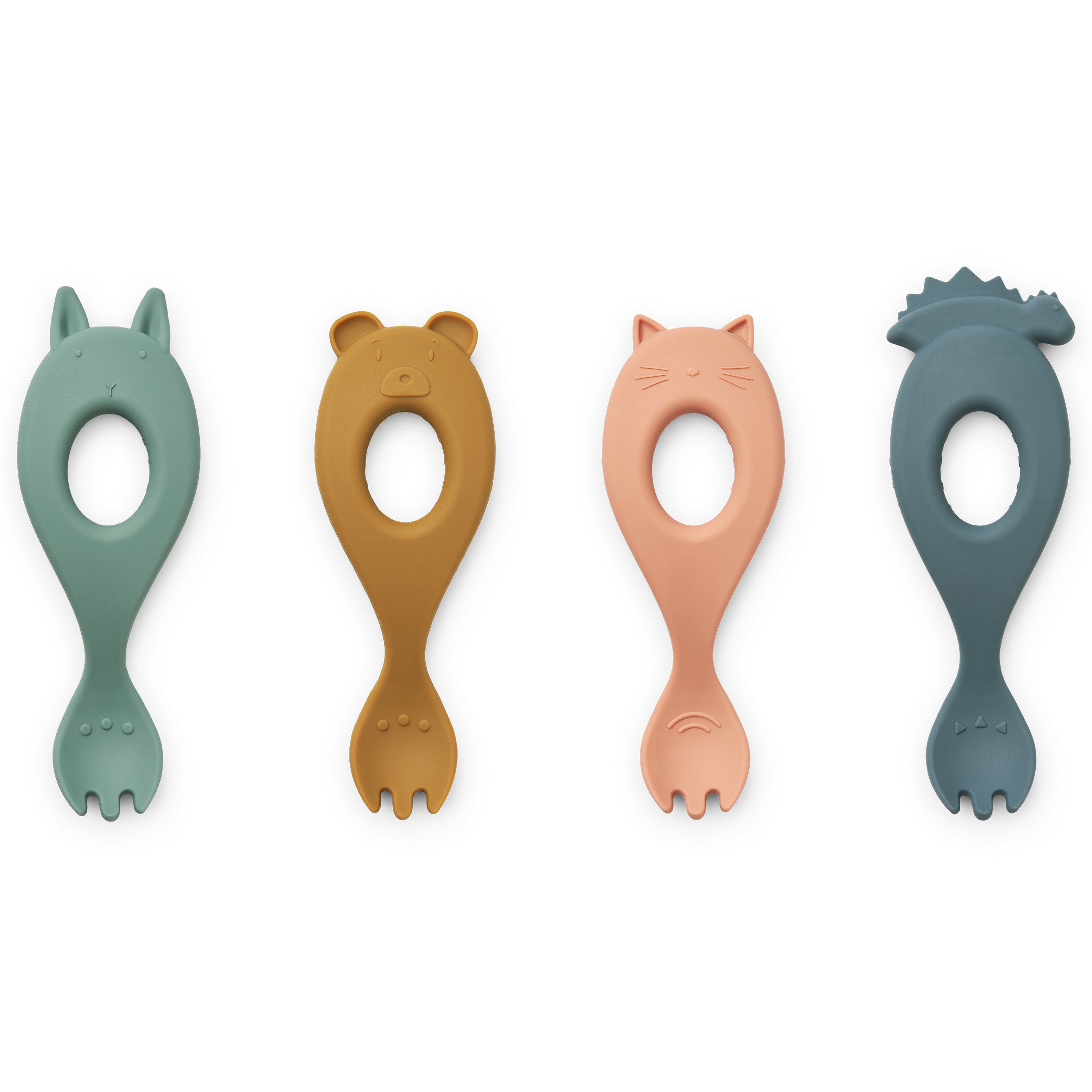 Liewood Liva Silicone Fork - Tuscany Rose Mix 4-Pack