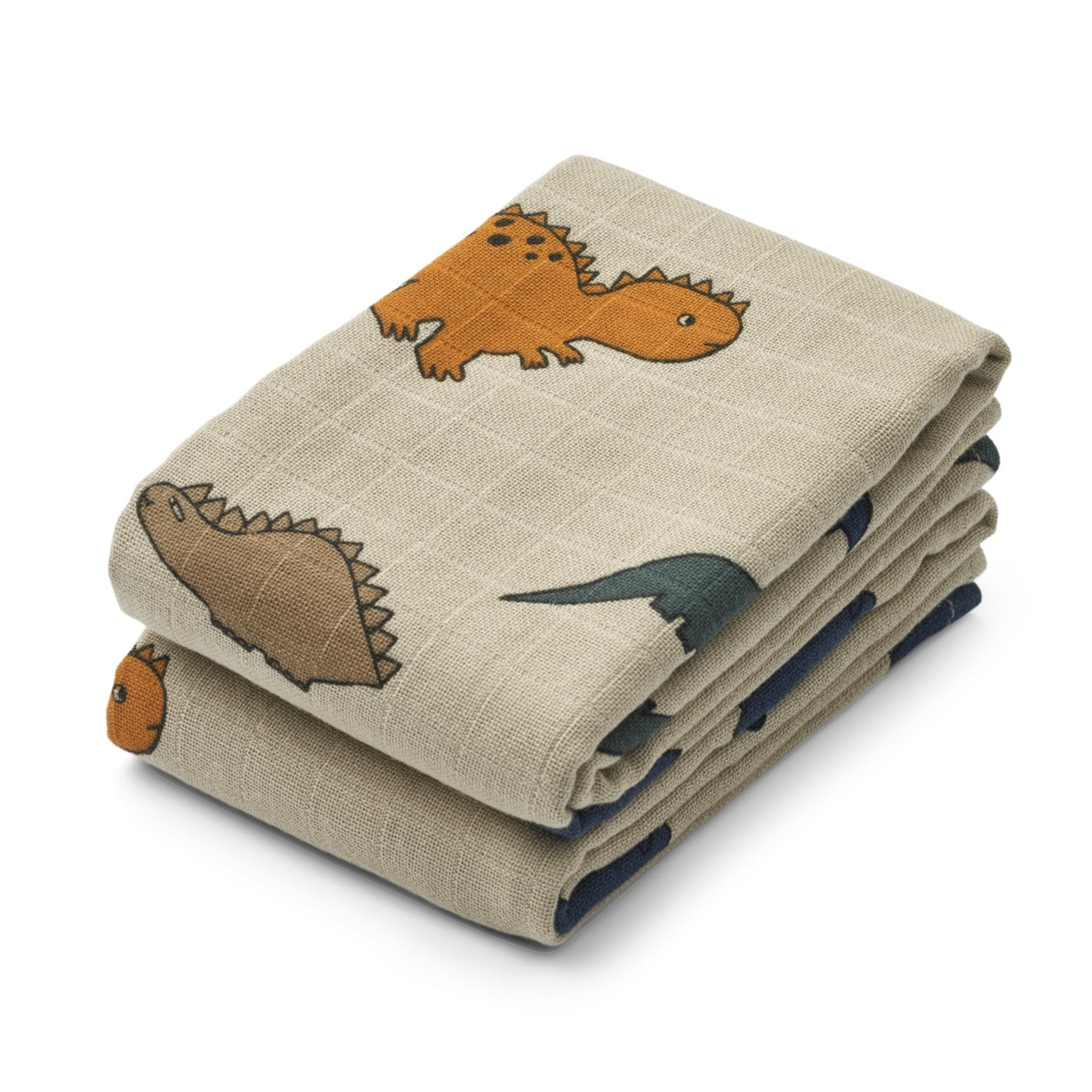 Liewood Hydrofiele (mond)doek - Dino 2-pack