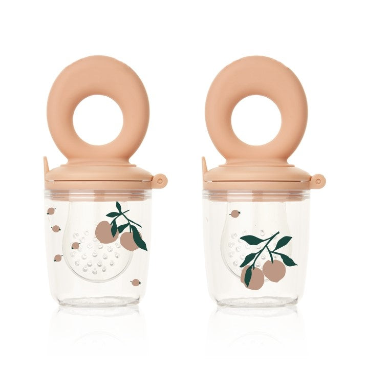 Liewood Miranda Food Feeder - Peach Sea Shell 2-Pack