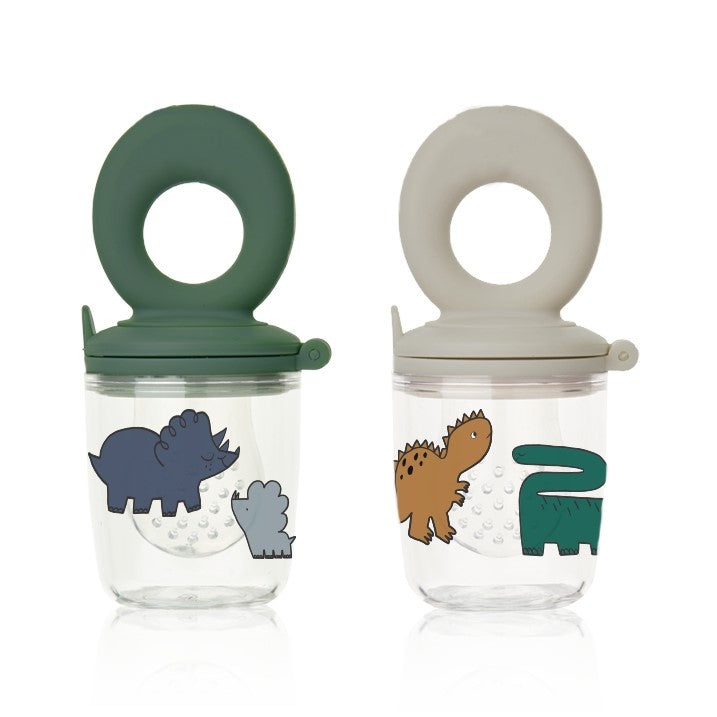 Liewood Miranda Food Feeder - Dinosaurs Mist 2-Pack