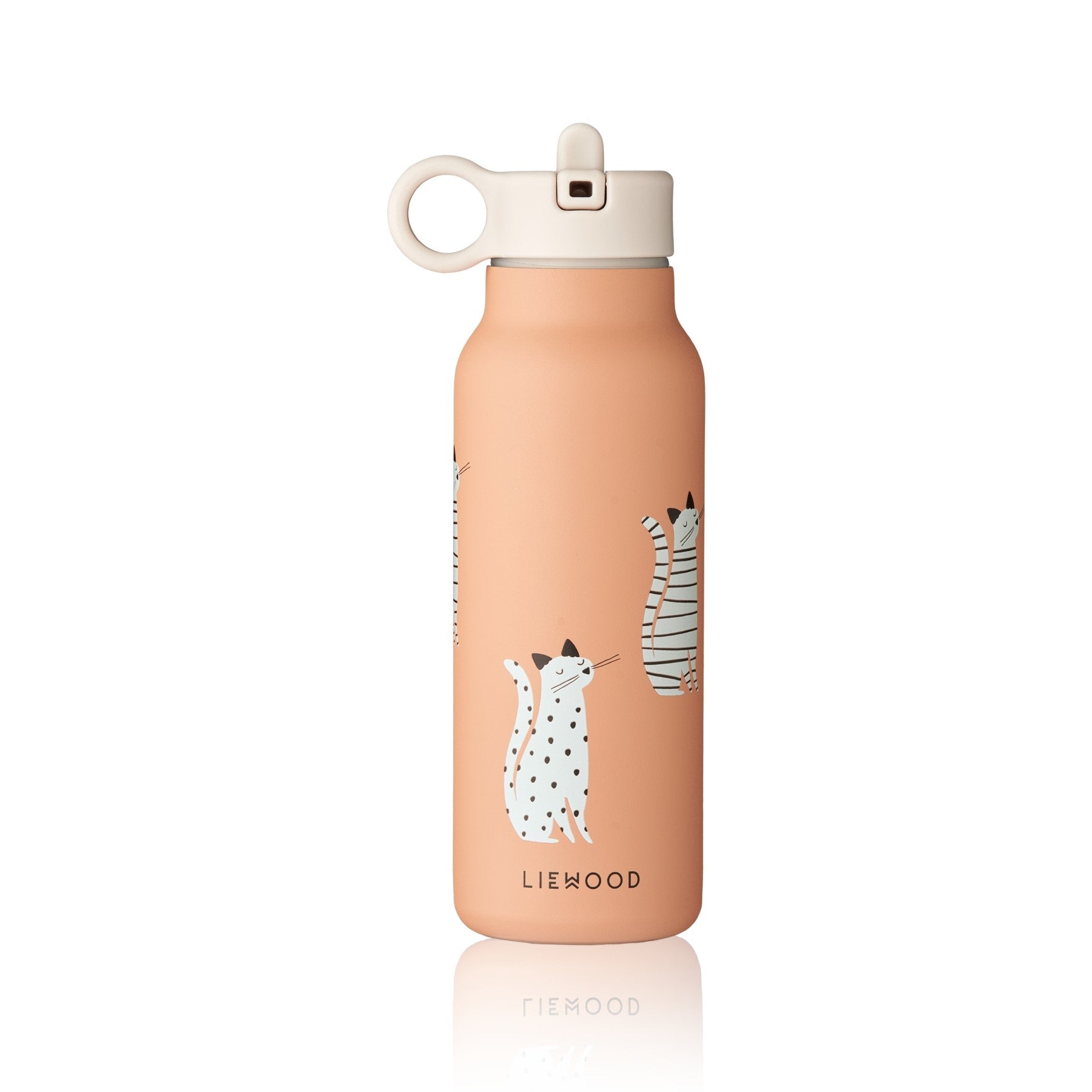 Liewood Falk Water Bottle - Cat Tuscany Rose (350ml)