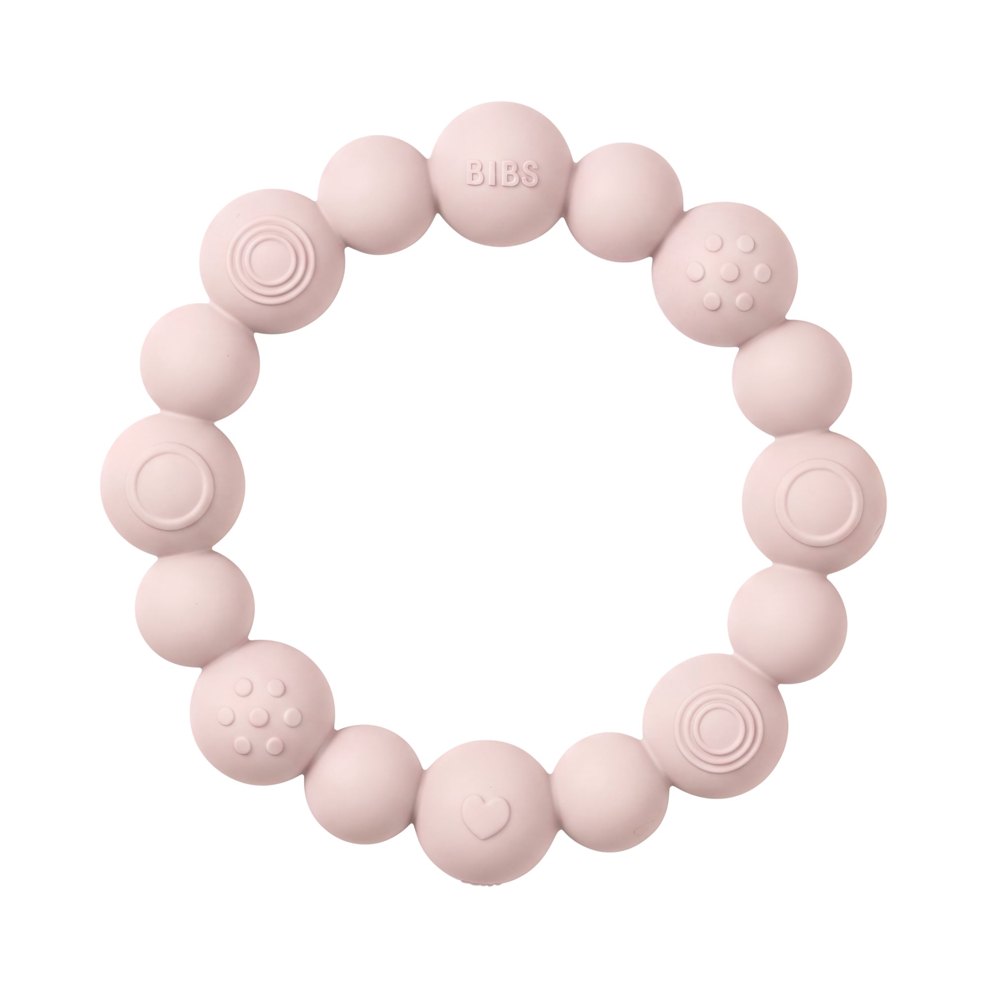 BIBS Bijtring Beaded - Blush
