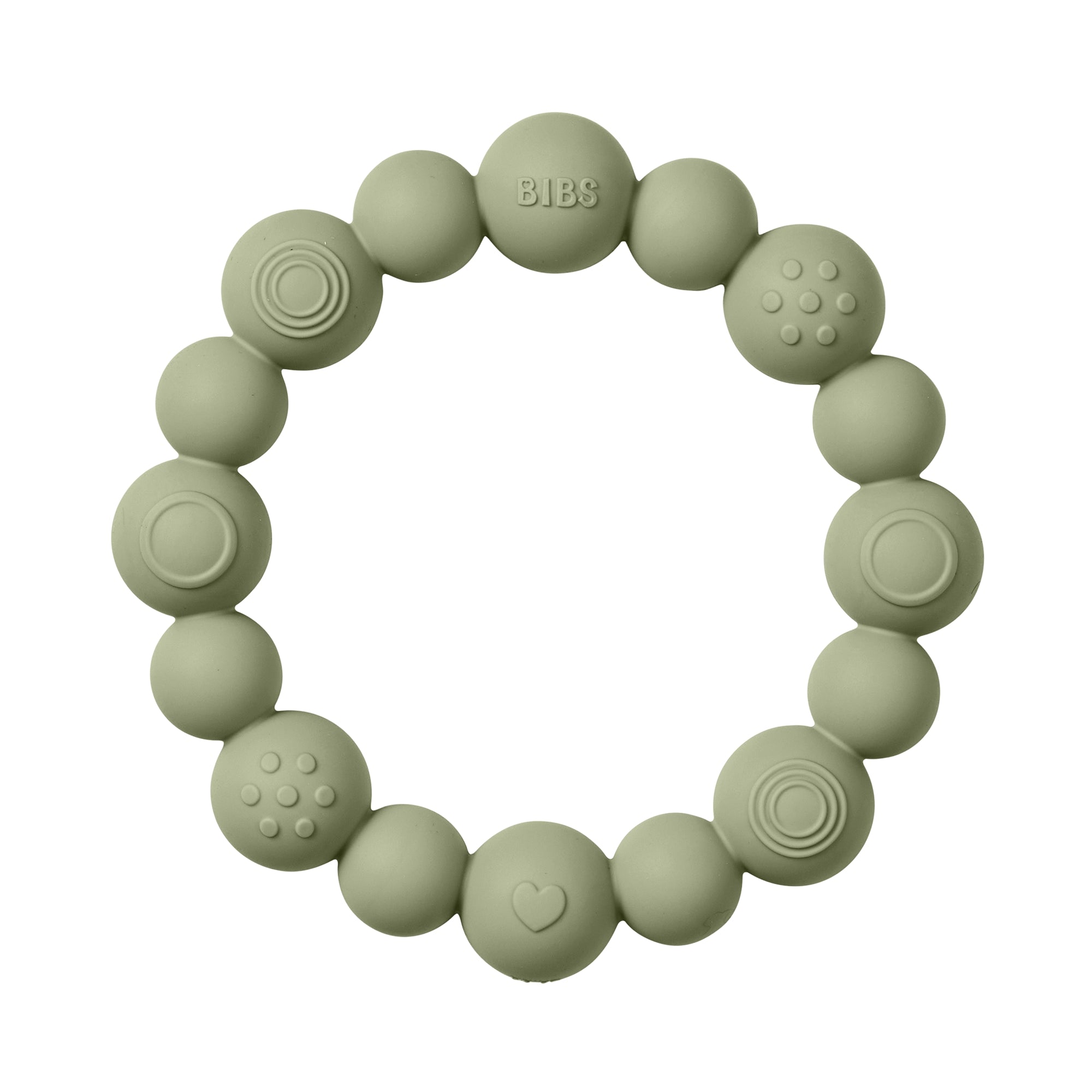 BIBS Bijtring Beaded - Sage