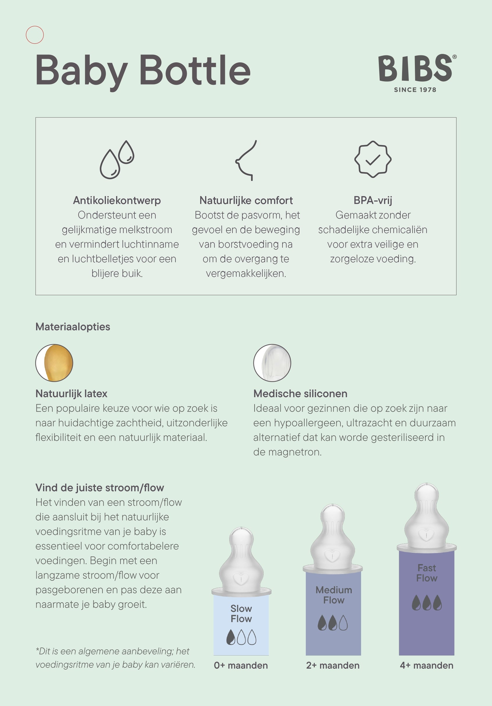 BIBS Babyfles - Blush-