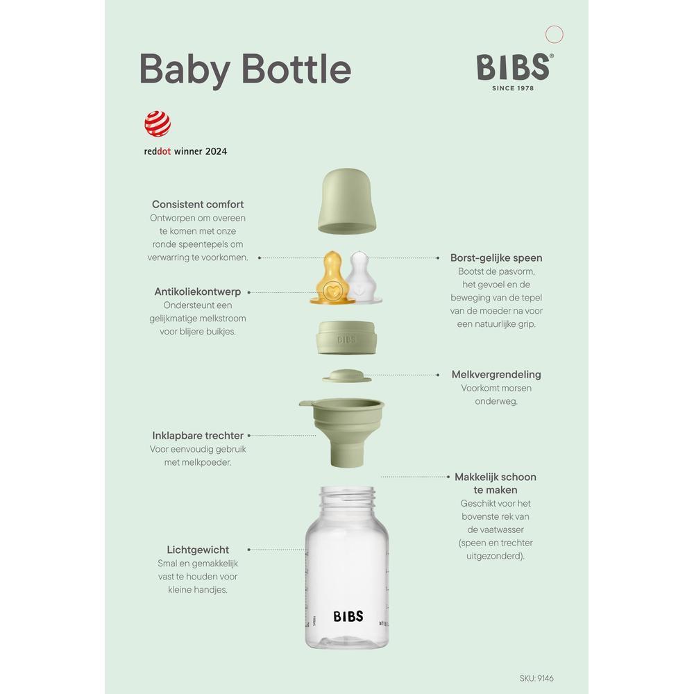 BIBS Babyfles - Ivory-