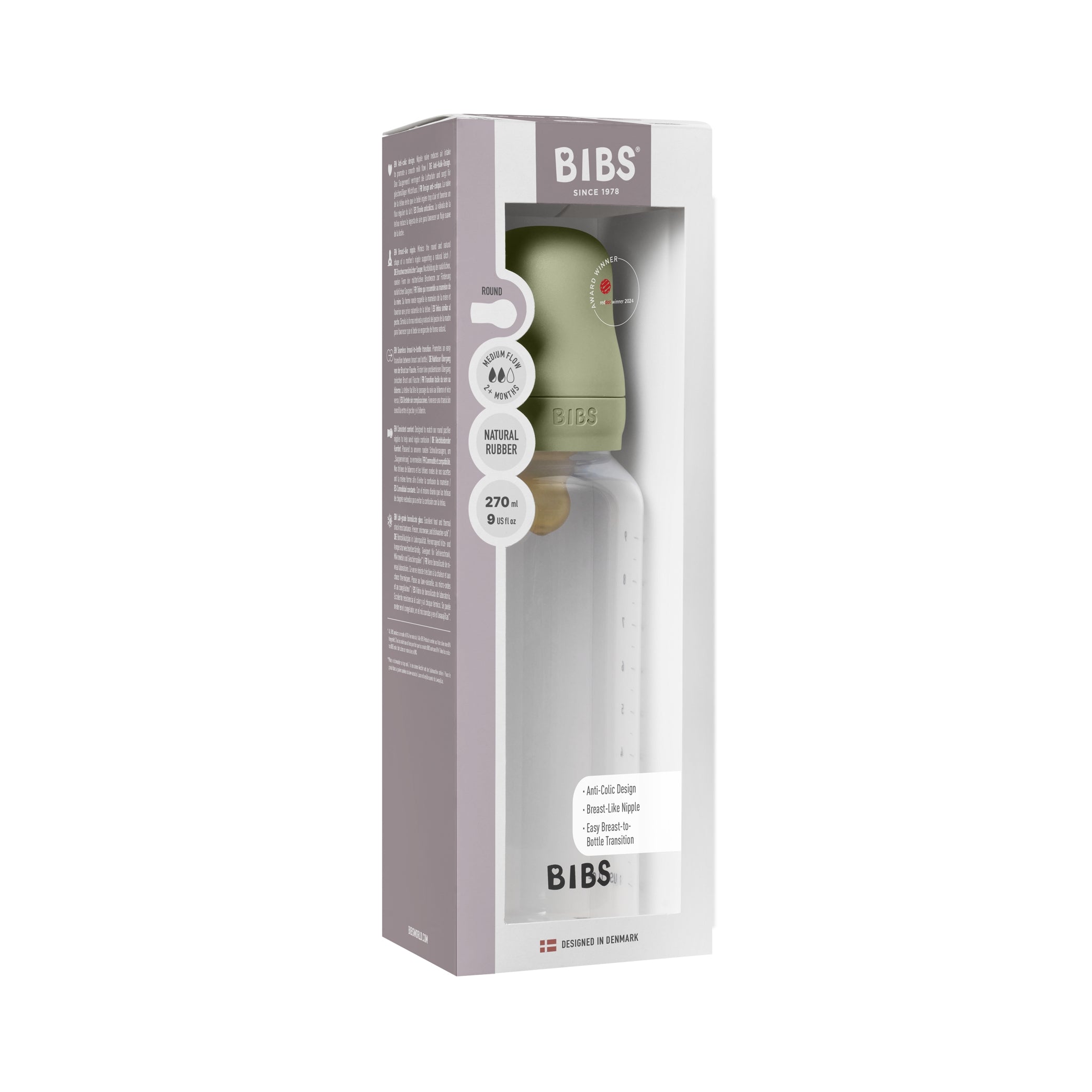 BIBS Babyfles - Sage-