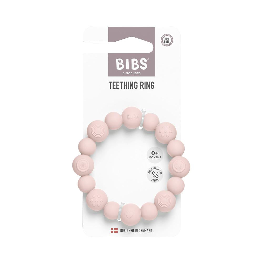 BIBS Bijtring Beaded - Blush-