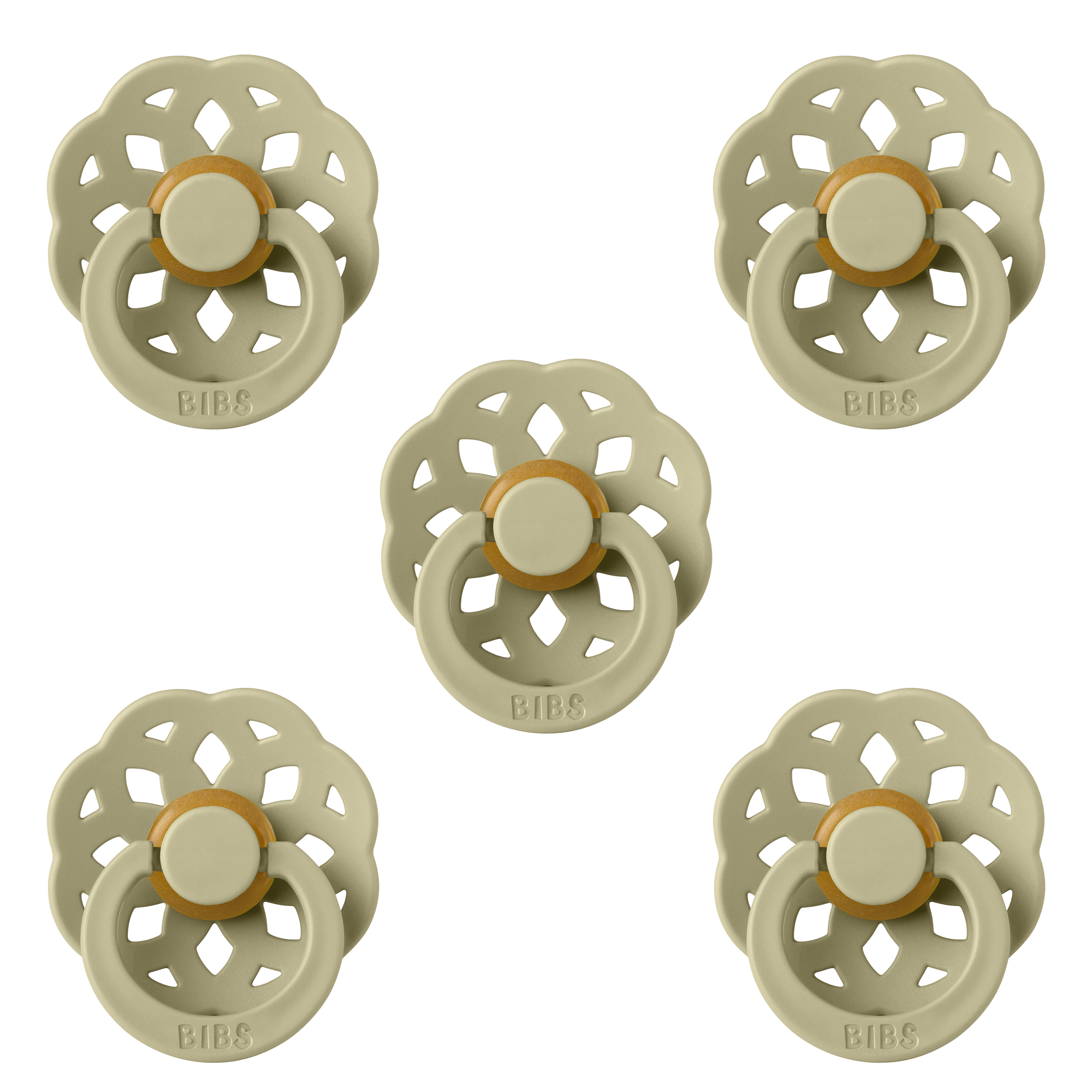 BIBS Boheme - Khaki (5-Pack)-