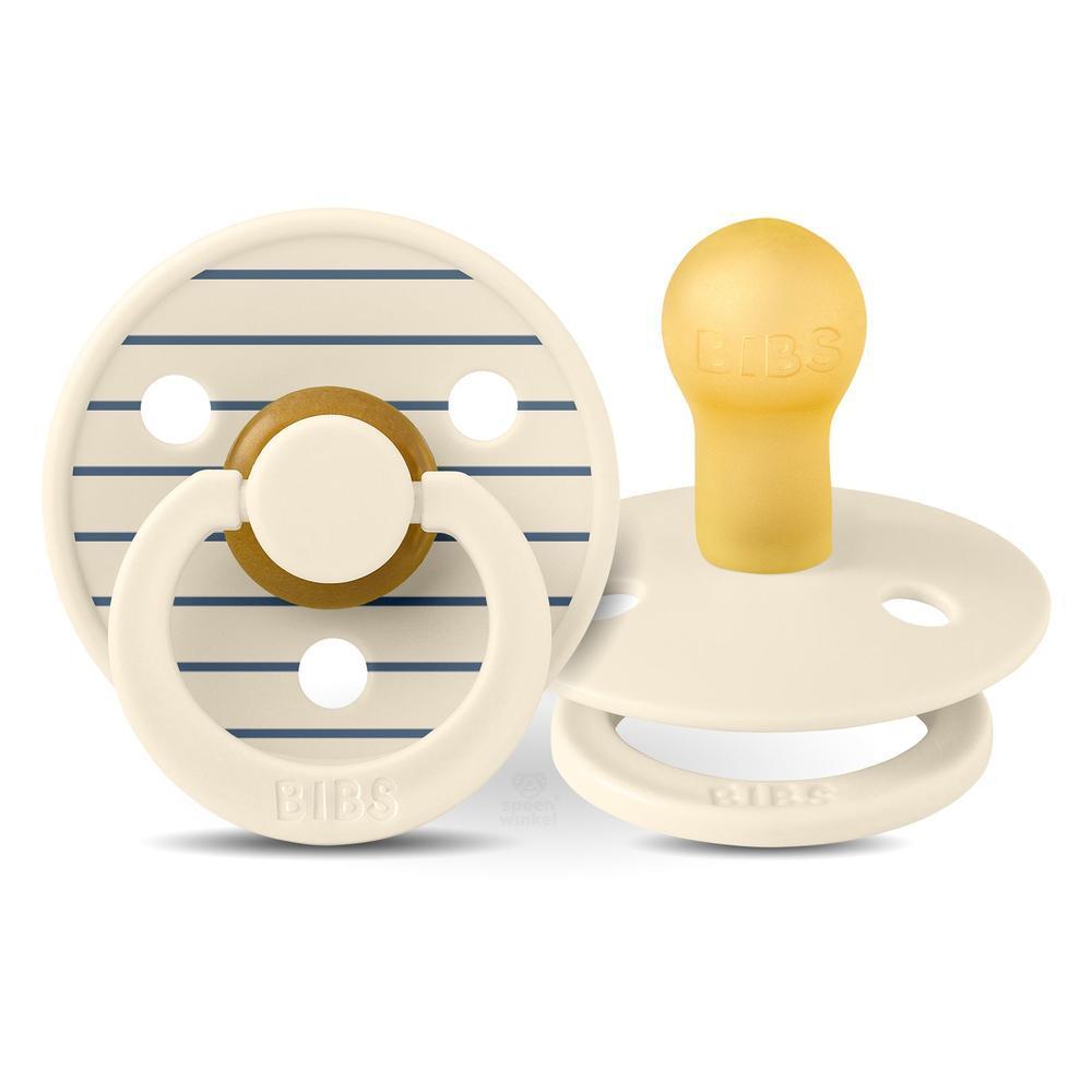 BIBS Colour Studio Pin - Ivory Steel Blue-0-6 m-