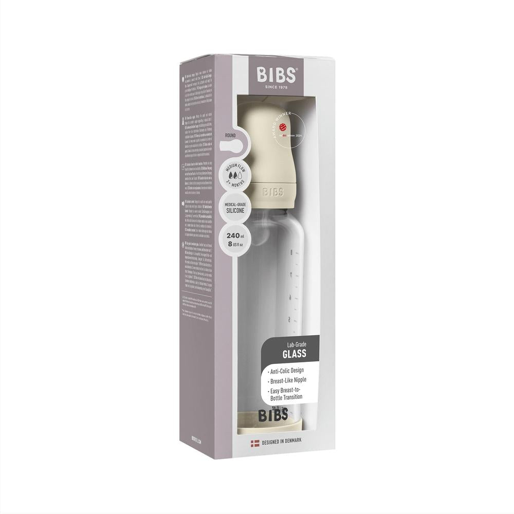 BIBS Glazen Fles - Ivory-