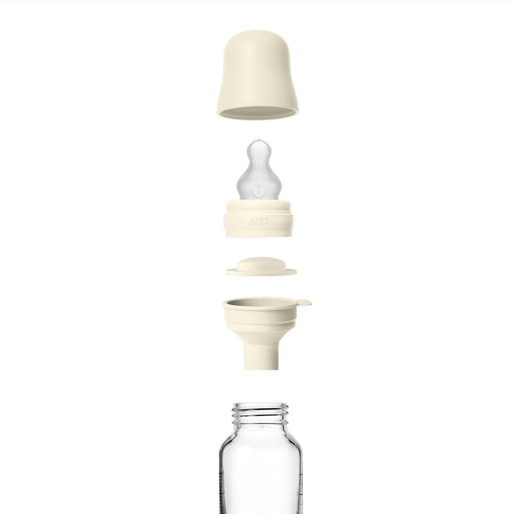 BIBS Glazen Fles - Ivory-