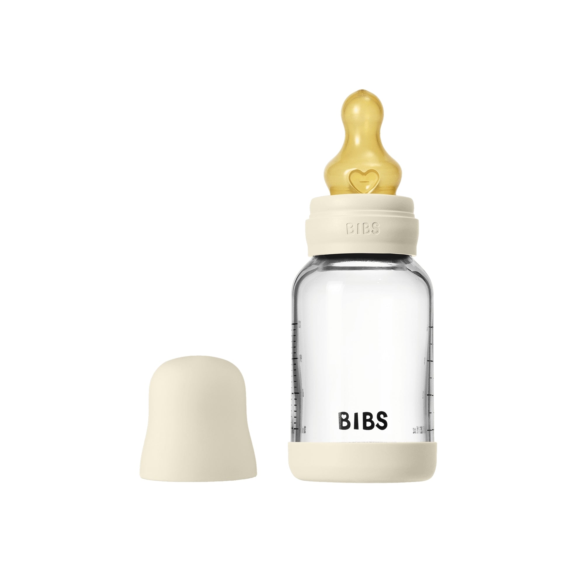 BIBS Glazen Fles - Ivory-