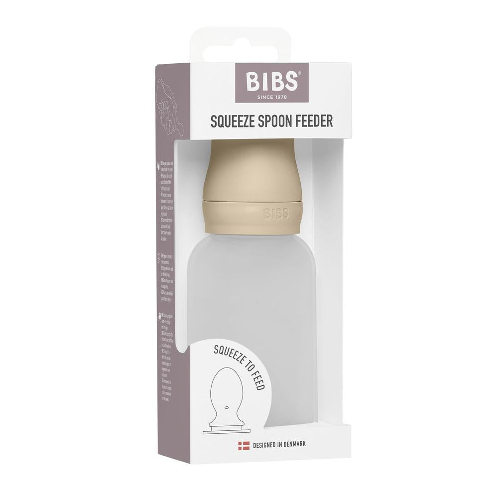 BIBS Knijpfles met Lepel – Vanilla-
