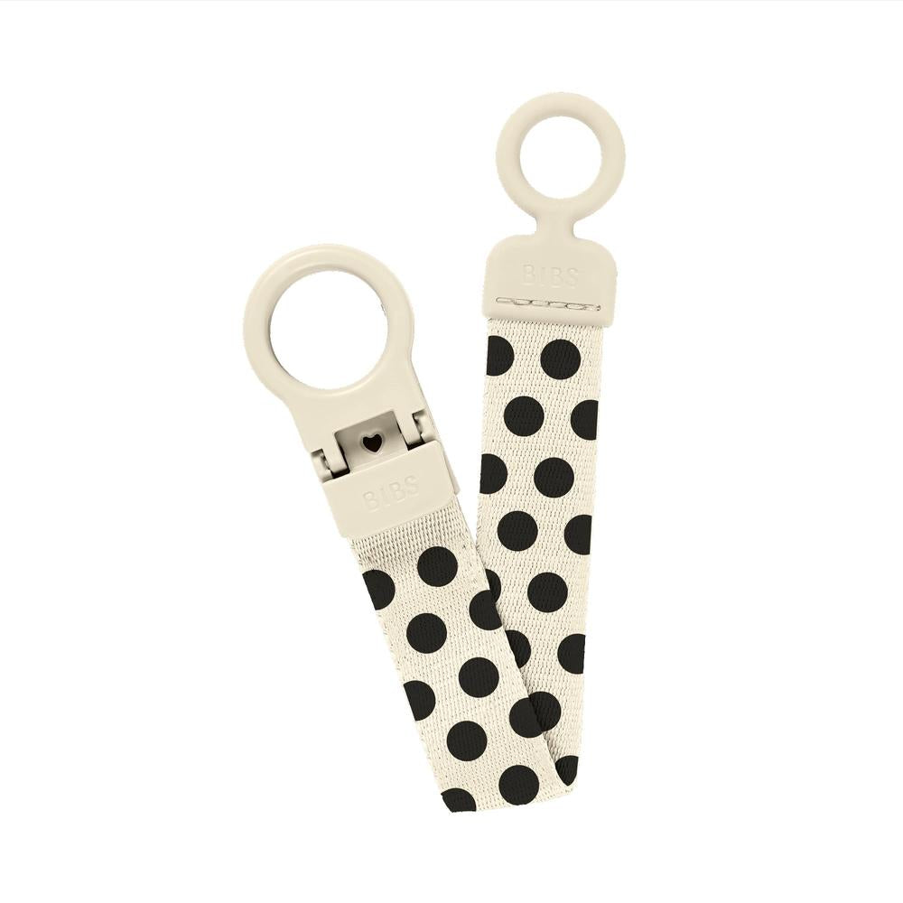 BIBS Speenkoord Loop Polka - Ivory/Black-