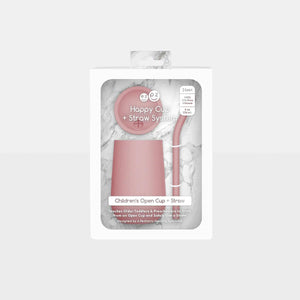 EZPZ Happy Cup + Straw Training System - Blush-