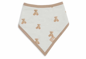 Jollein Bandana Slabbetje - Teddy Bear GOTS 2-pack-