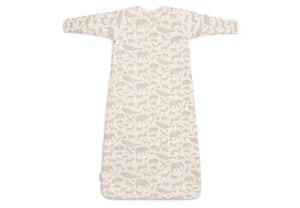 Jollein Slaapzak Met Afritsbare Mouw - Animals Nougat-